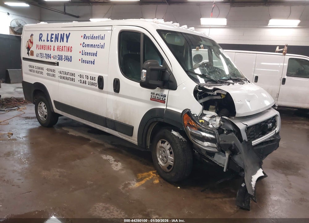 2021 RAM PROMASTER 1500 LOW ROOF 136 WB VIN: 3C6LRVAG7ME567077
