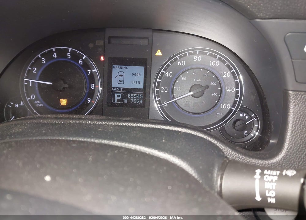 2013 INFINITI G37X VIN: JN1CV6AR8DM355210