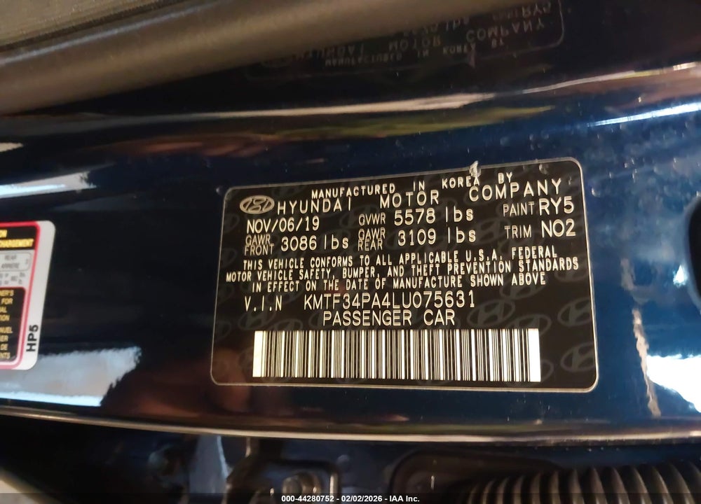 2020 GENESIS G90 3.3T PREMIUM RWD VIN: KMTF34PA4LU075631