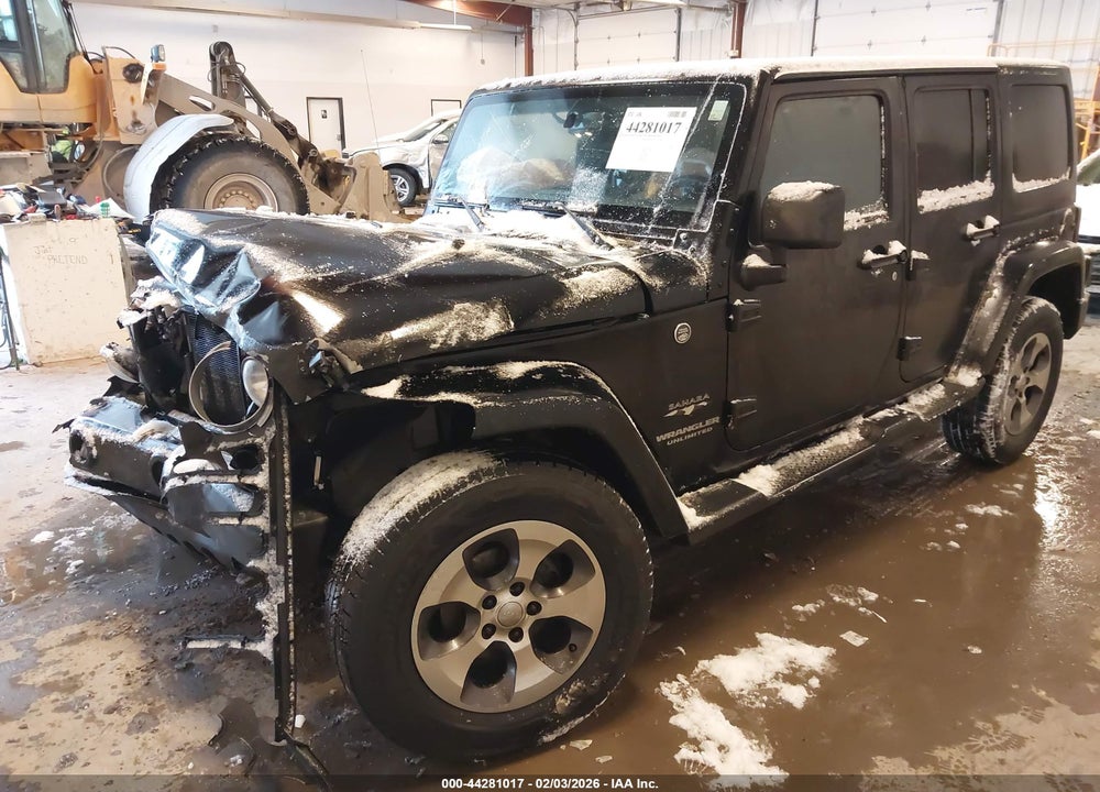2017 JEEP WRANGLER UNLIMITED SAHARA VIN: 1C4BJWEG5HL615734