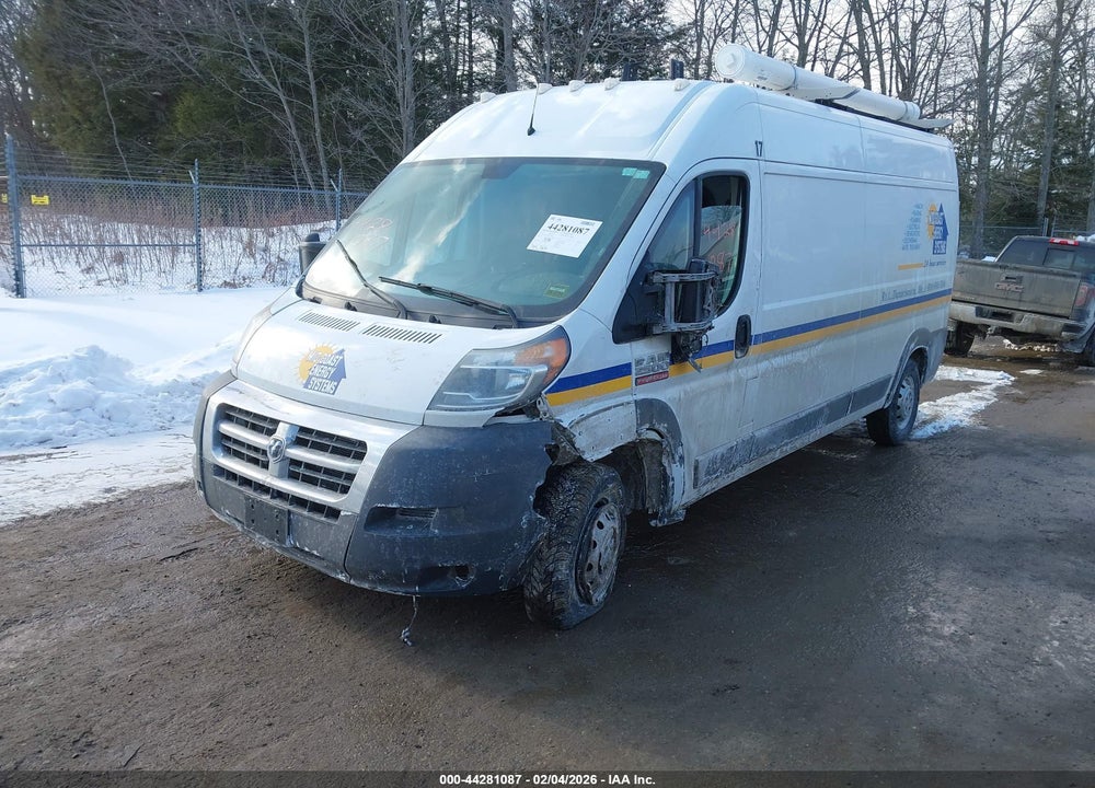 2018 RAM PROMASTER 2500 HIGH ROOF 159 WB VIN: 3C6TRVDG2JE124293
