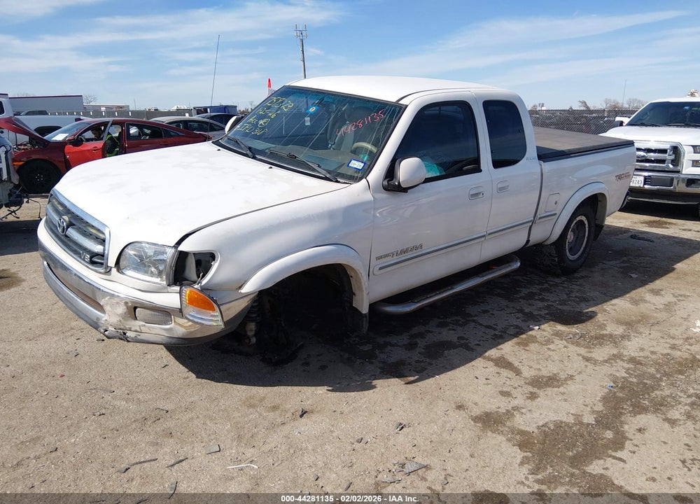 2002 TOYOTA TUNDRA LTD V8 VIN: 5TBBT48112S316861