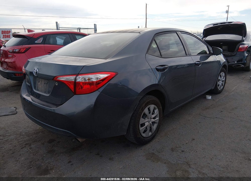 2016 TOYOTA COROLLA L VIN: 2T1BURHE6GC568626