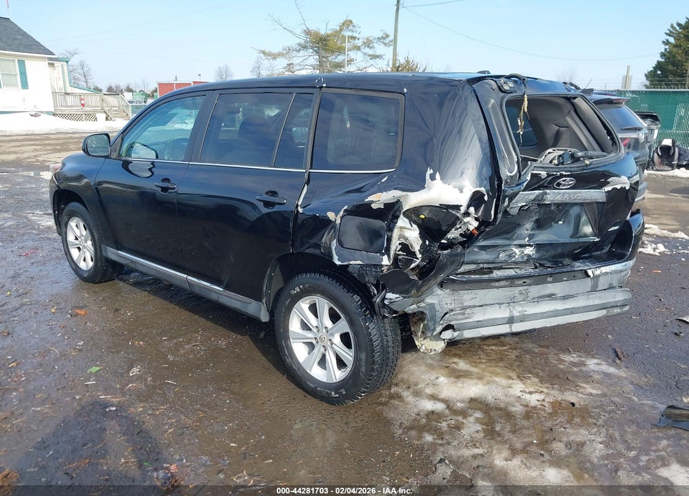 2012 TOYOTA HIGHLANDER BASE V6 VIN: 5TDBK3EH6CS159707