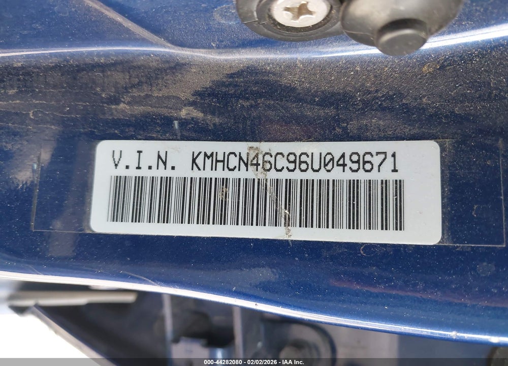 2006 HYUNDAI ACCENT GLS VIN: KMHCN46C96U049671