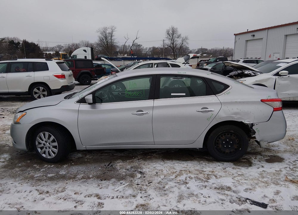 2014 NISSAN SENTRA SV VIN: 3N1AB7AP3EL668777