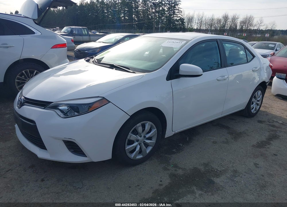 2016 TOYOTA COROLLA LE VIN: 2T1BURHE6GC482622