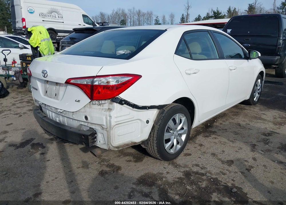 2016 TOYOTA COROLLA LE VIN: 2T1BURHE6GC482622