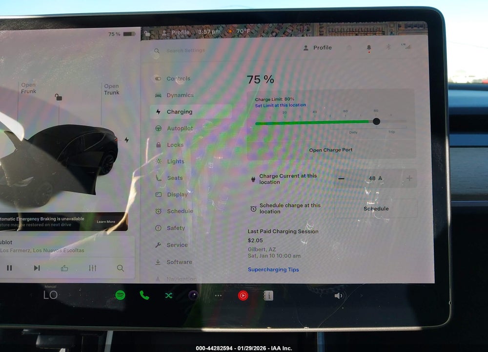 2020 TESLA MODEL Y LONG RANGE DUAL MOTOR ALL-WHEEL DRIVE VIN: 5YJYGDEE4LF027105