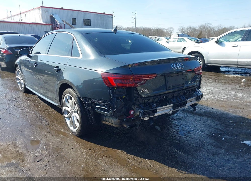 2019 AUDI A4 45 PREMIUM VIN: WAUENAF46KN018027