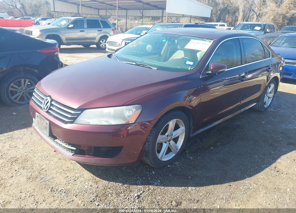 2012 VOLKSWAGEN PASSAT 2.5L SE VIN: 1VWBH7A35CC065395