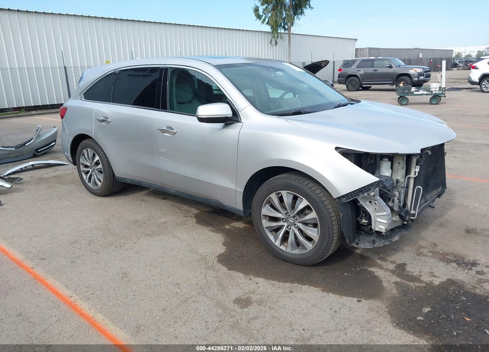 2015 ACURA MDX TECHNOLOGY PACKAGE VIN: 5FRYD4H47FB013309