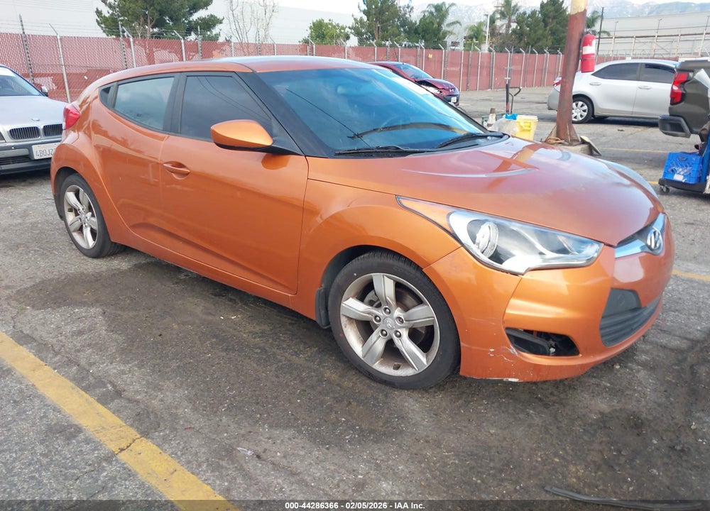 2012 HYUNDAI VELOSTER BASE W/BLACK VIN: KMHTC6AD6CU065677