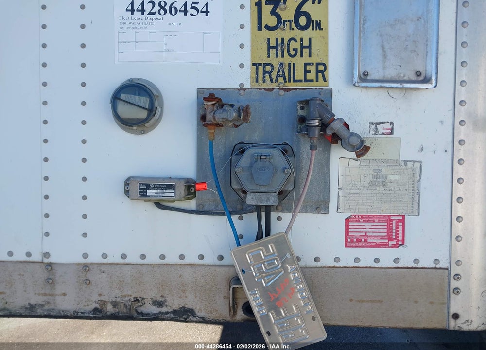 2010 WABASH TRAILER VIN: 1JJV532D4AL378497