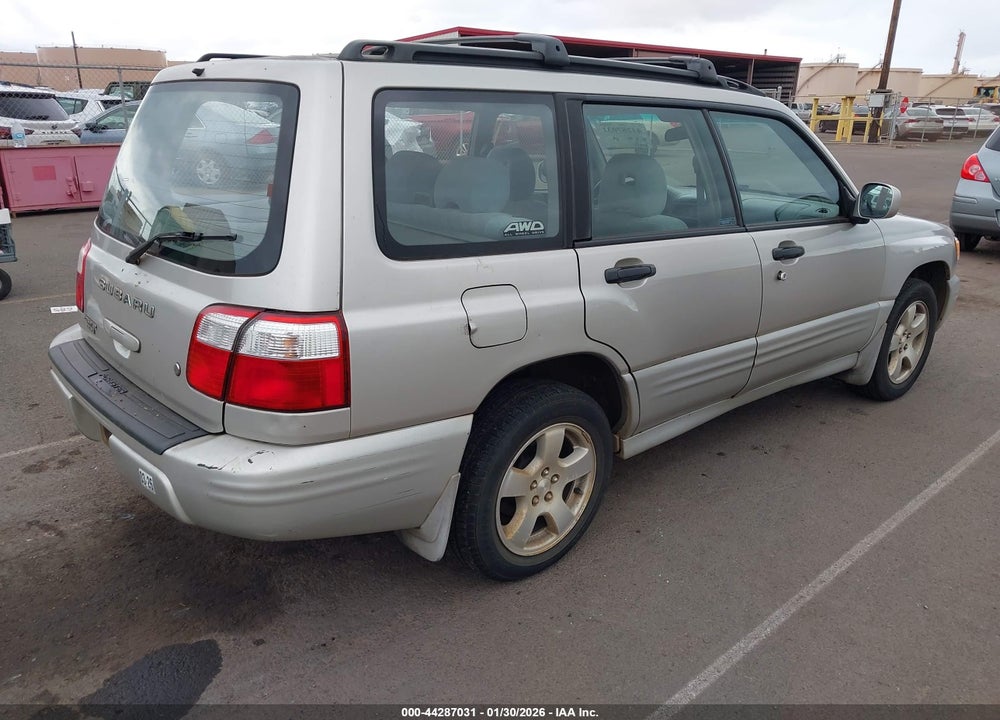 2001 SUBARU FORESTER S VIN: JF1SF65661H702498
