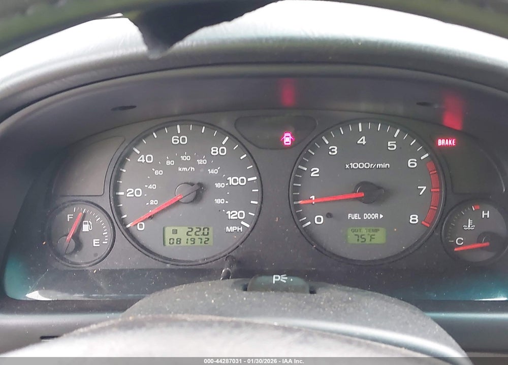 2001 SUBARU FORESTER S VIN: JF1SF65661H702498