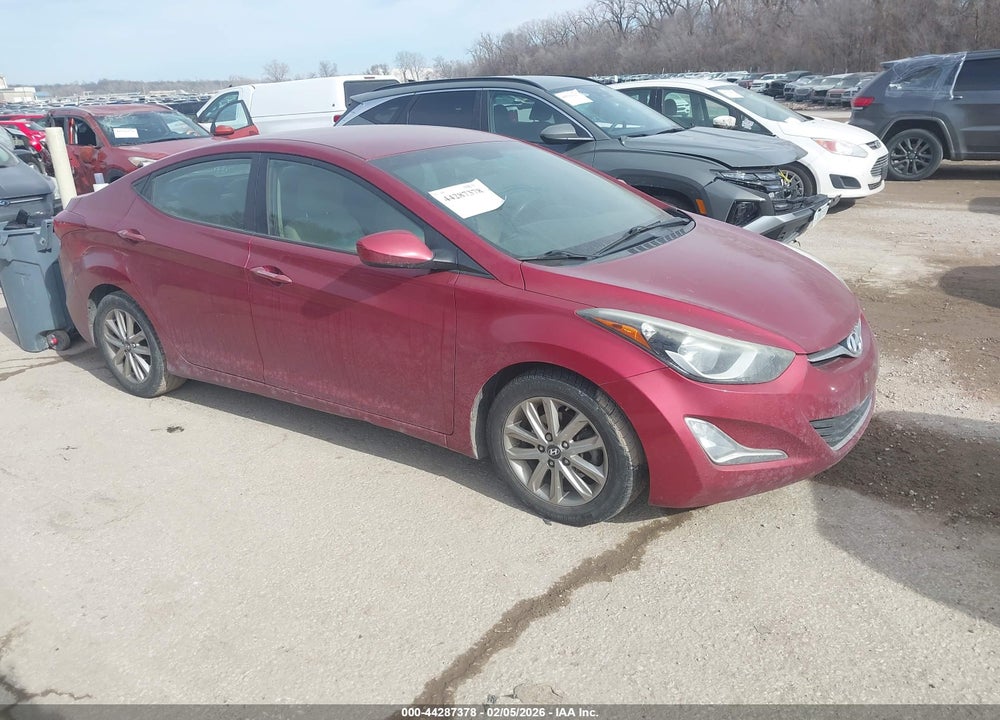 2014 HYUNDAI ELANTRA SE VIN: 5NPDH4AE2EH495663