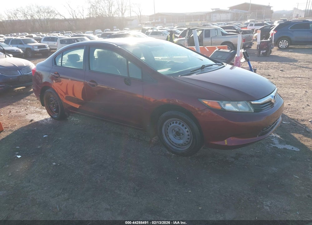 2012 HONDA CIVIC LX VIN: 19XFB2F59CE041953
