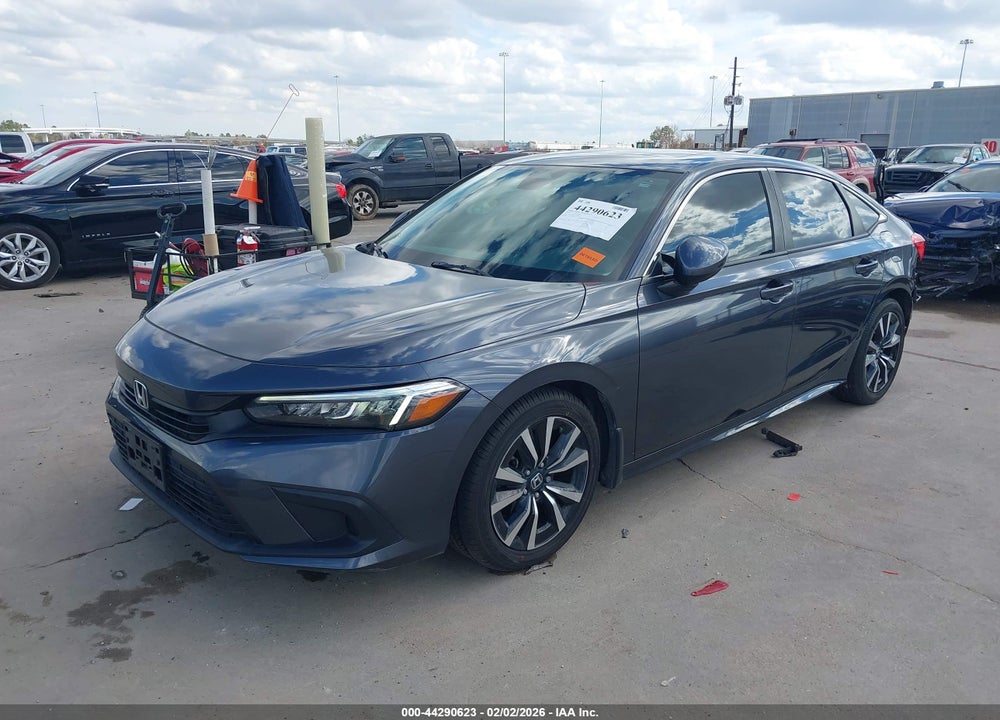2022 HONDA CIVIC EX VIN: JHMFE1F7XNX008304