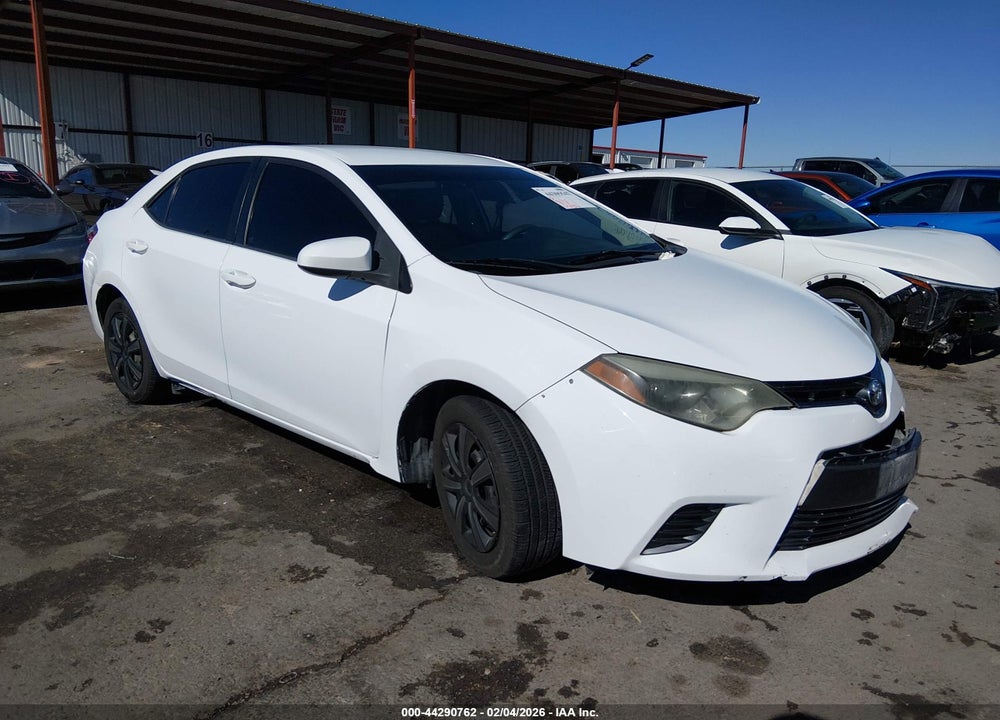 2015 TOYOTA COROLLA LE VIN: 5YFBURHE8FP195782