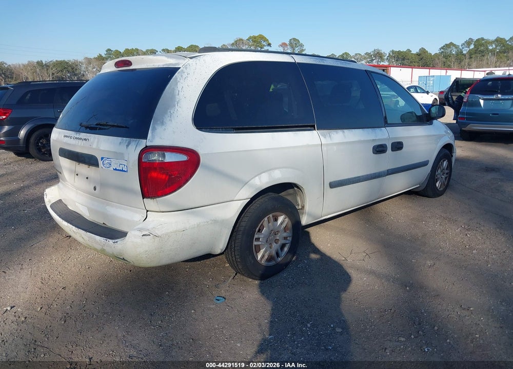 2006 DODGE GRAND CARAVAN SE VIN: 1D4GP24R96B554958
