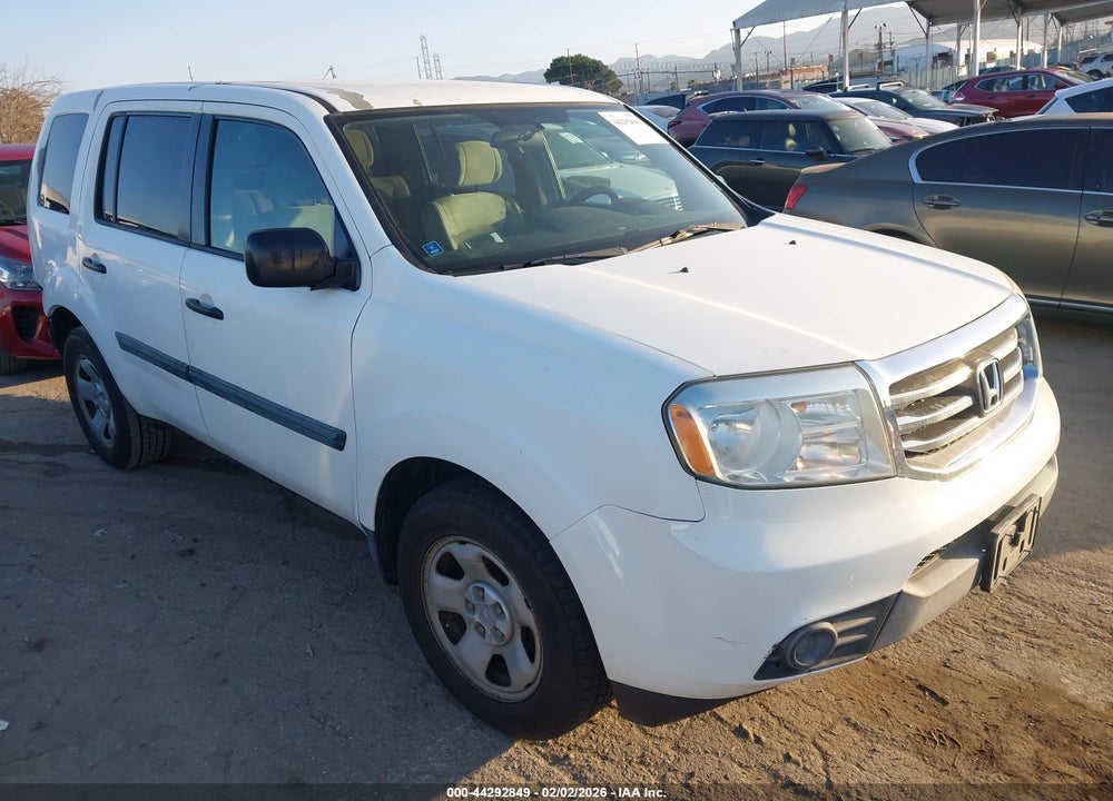 2014 HONDA PILOT LX VIN: 5FNYF3H22EB016525