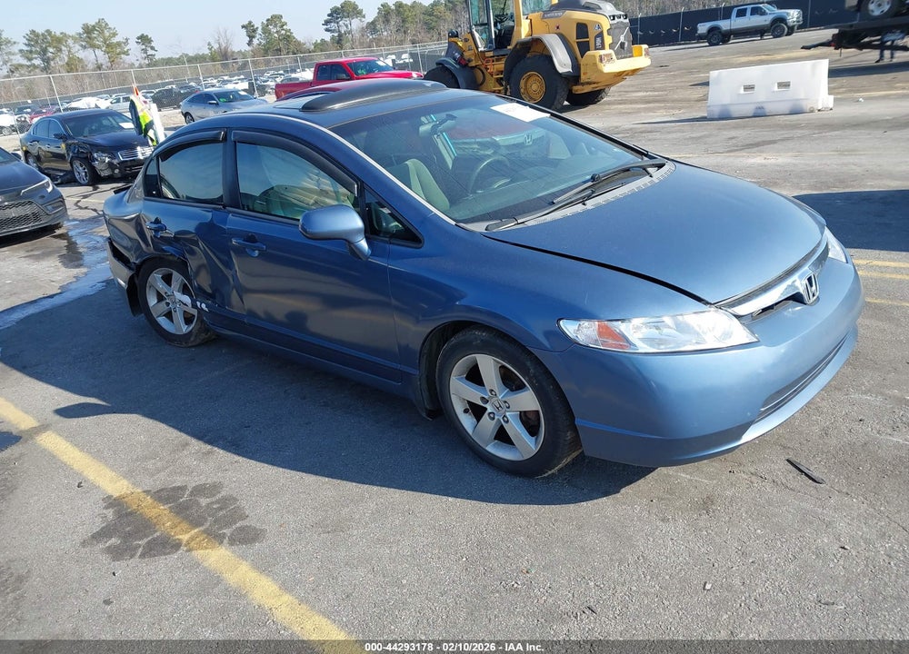 2006 HONDA CIVIC EX VIN: 1HGFA16886L043780