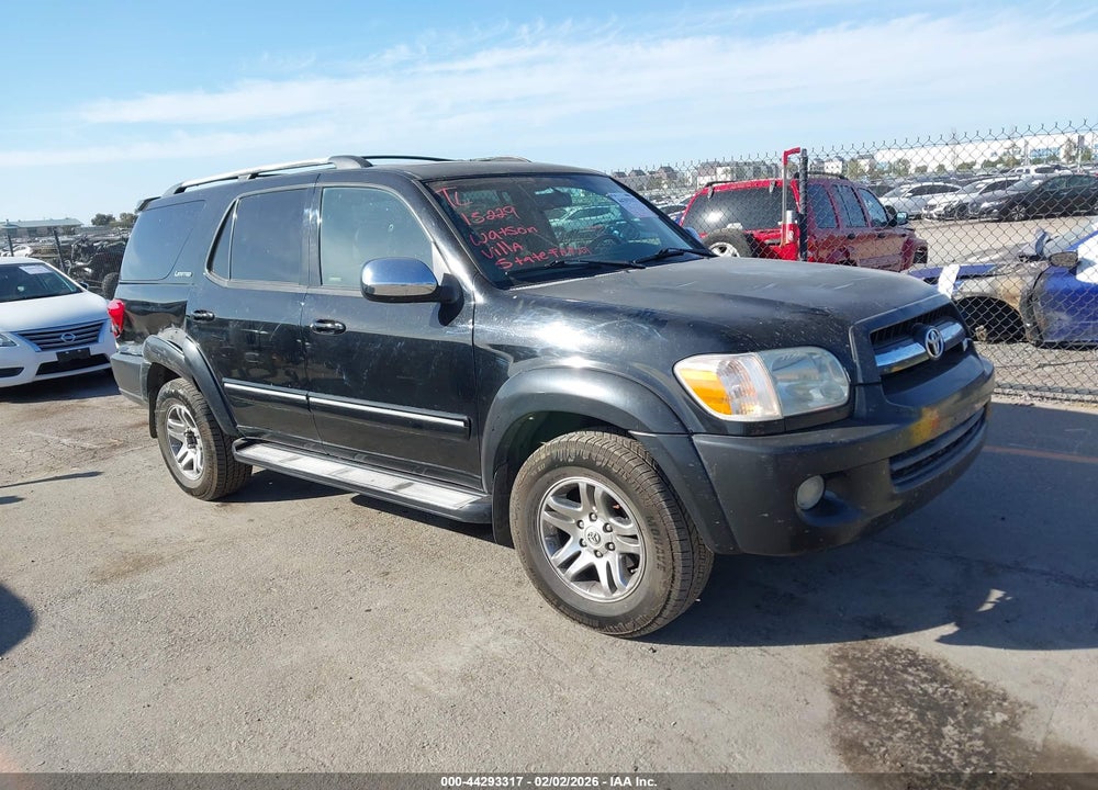 2007 TOYOTA SEQUOIA LIMITED V8 VIN: 5TDZT38A67S296615