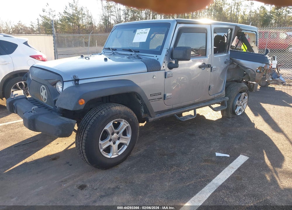 2018 JEEP WRANGLER JK UNLIMITED SPORT S 4X4 VIN: 1C4BJWDG9JL838995
