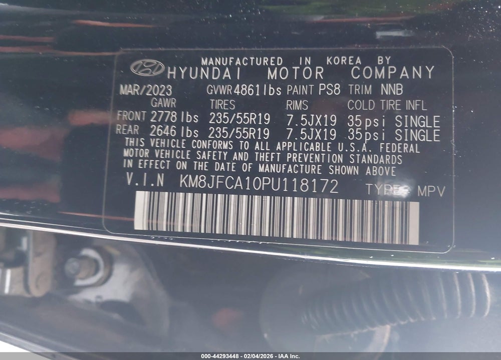2023 HYUNDAI TUCSON HYBRID SEL CONVENIENCE VIN: KM8JFCA10PU118172