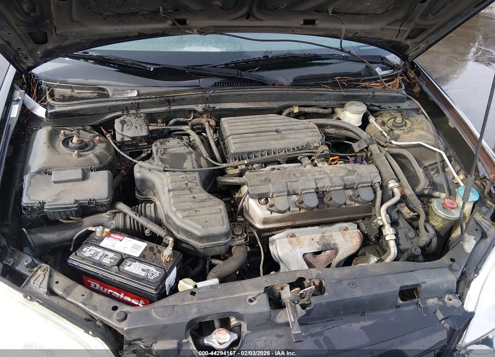 2002 HONDA CIVIC LX VIN: 2HGES16512H574275