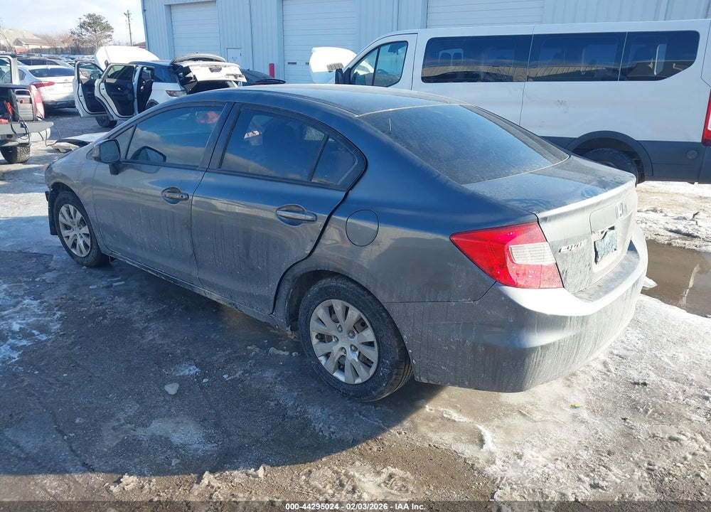 2012 HONDA CIVIC LX VIN: 19XFB2F59CE346479