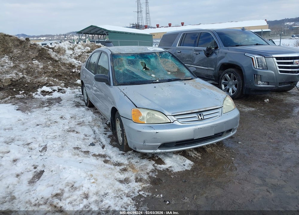 2002 HONDA CIVIC LX VIN: 2HGES165X2H609847