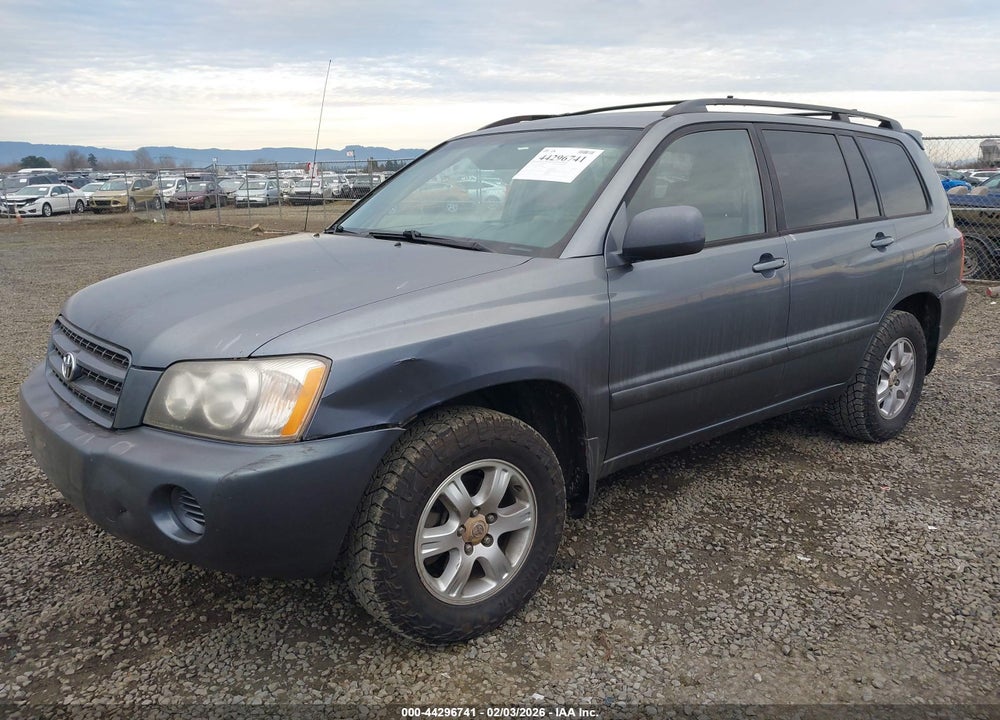 2002 TOYOTA HIGHLANDER V6 VIN: JTEHF21A920091398