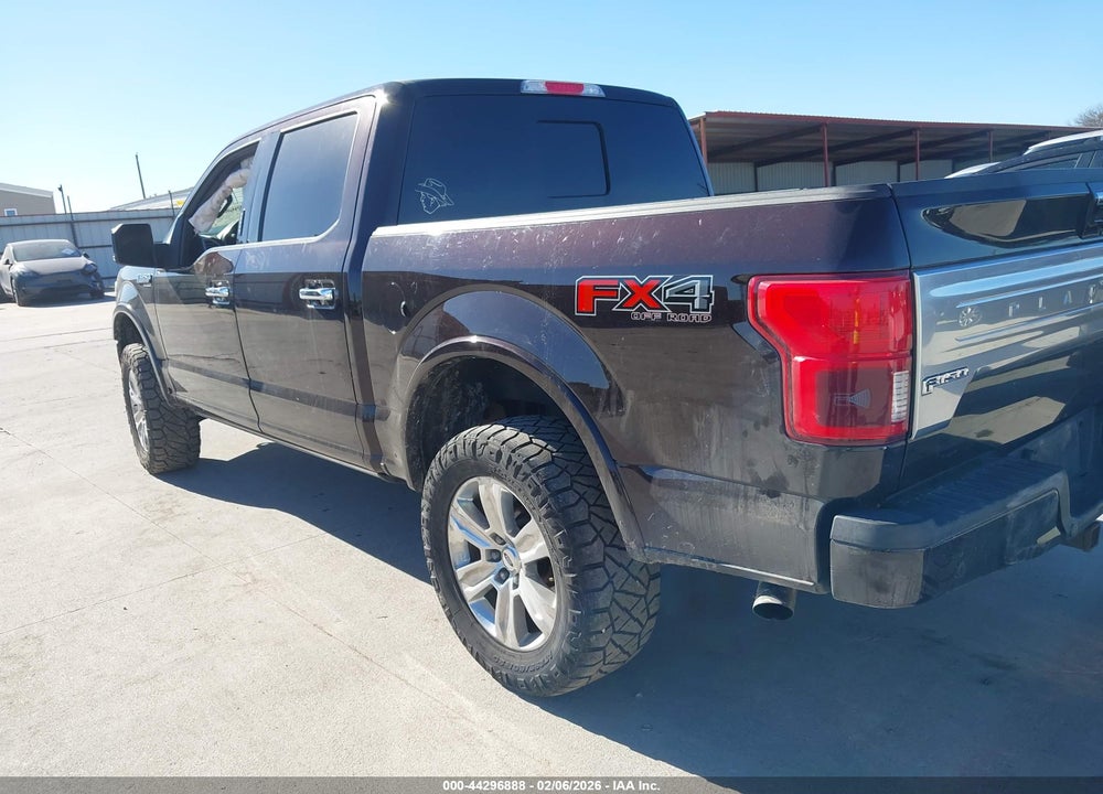 2018 FORD F-150 PLATINUM VIN: 1FTEW1E55JFB69606