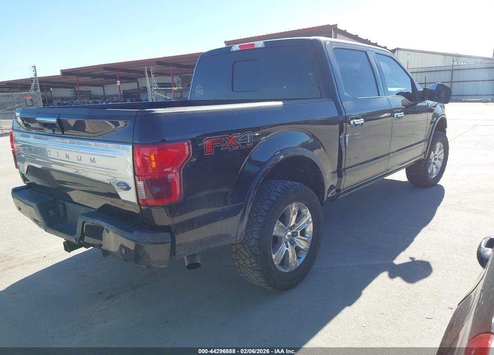 2018 FORD F-150 PLATINUM VIN: 1FTEW1E55JFB69606