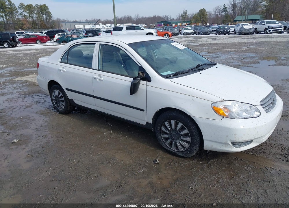 2003 TOYOTA COROLLA CE VIN: JTDBR32E030026658