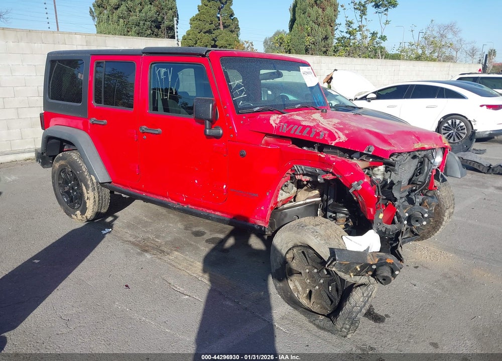 2018 JEEP WRANGLER JK UNLIMITED WILLY WHEELER 4X4 VIN: 1C4BJWDG9JL878252