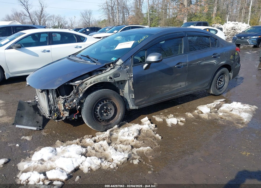 2013 HONDA CIVIC LX VIN: 19XFB2F52DE204928
