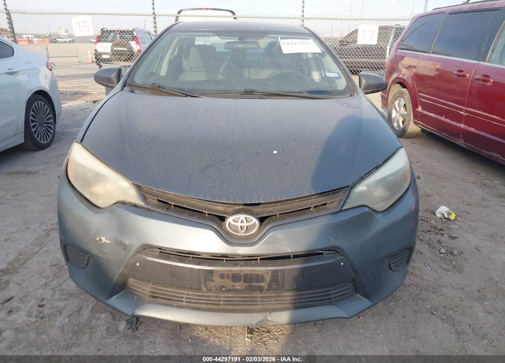 2015 TOYOTA COROLLA LE VIN: 5YFBURHE0FP247874