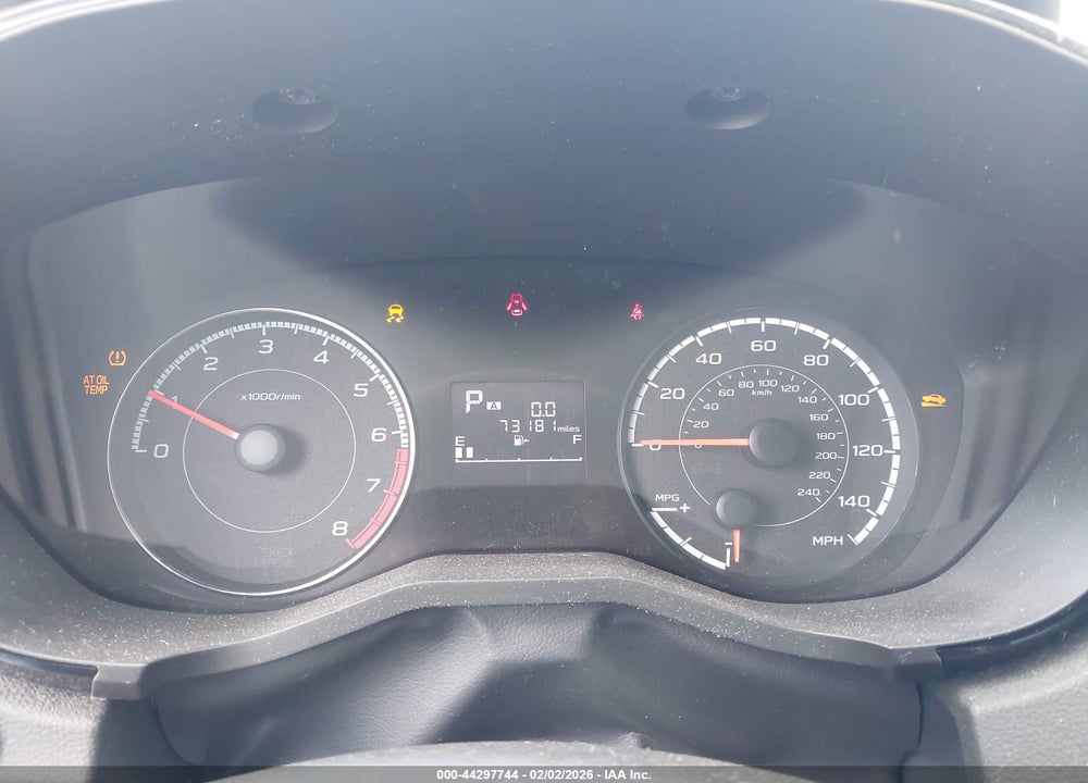 2019 SUBARU CROSSTREK 2.0I VIN: JF2GTAAC1KH266427