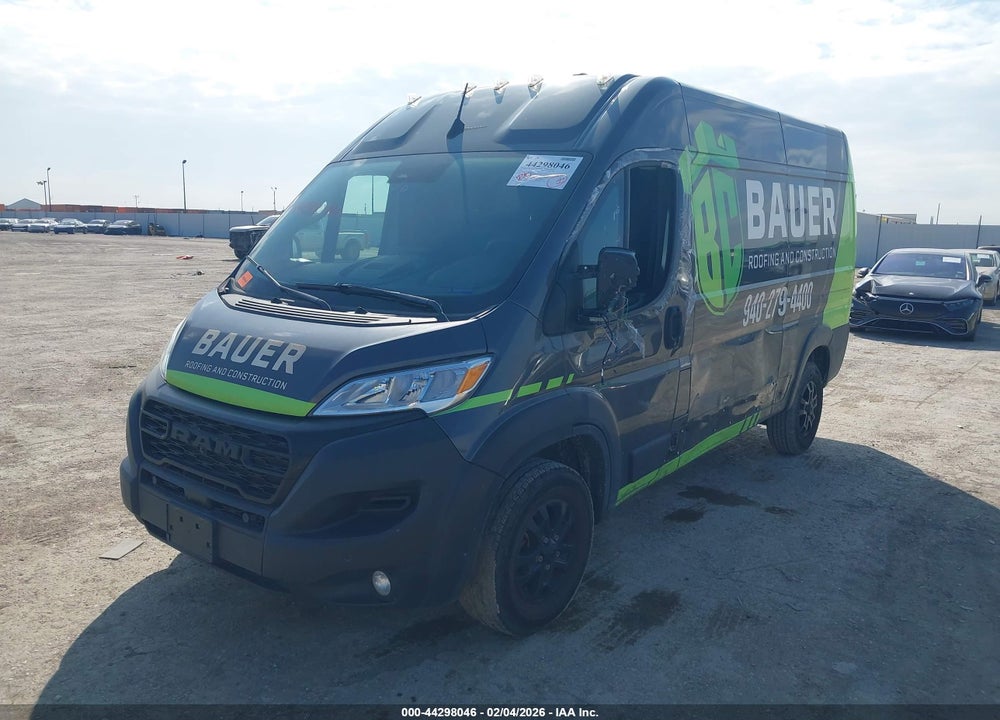 2023 RAM PROMASTER 2500 HIGH ROOF 136 WB VIN: 3C6LRVCG4PE539674