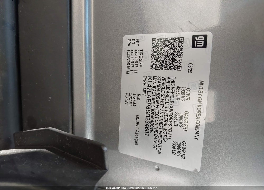 2025 BUICK ENVISTA PREFERRED VIN: KL47LAEP8SB234681