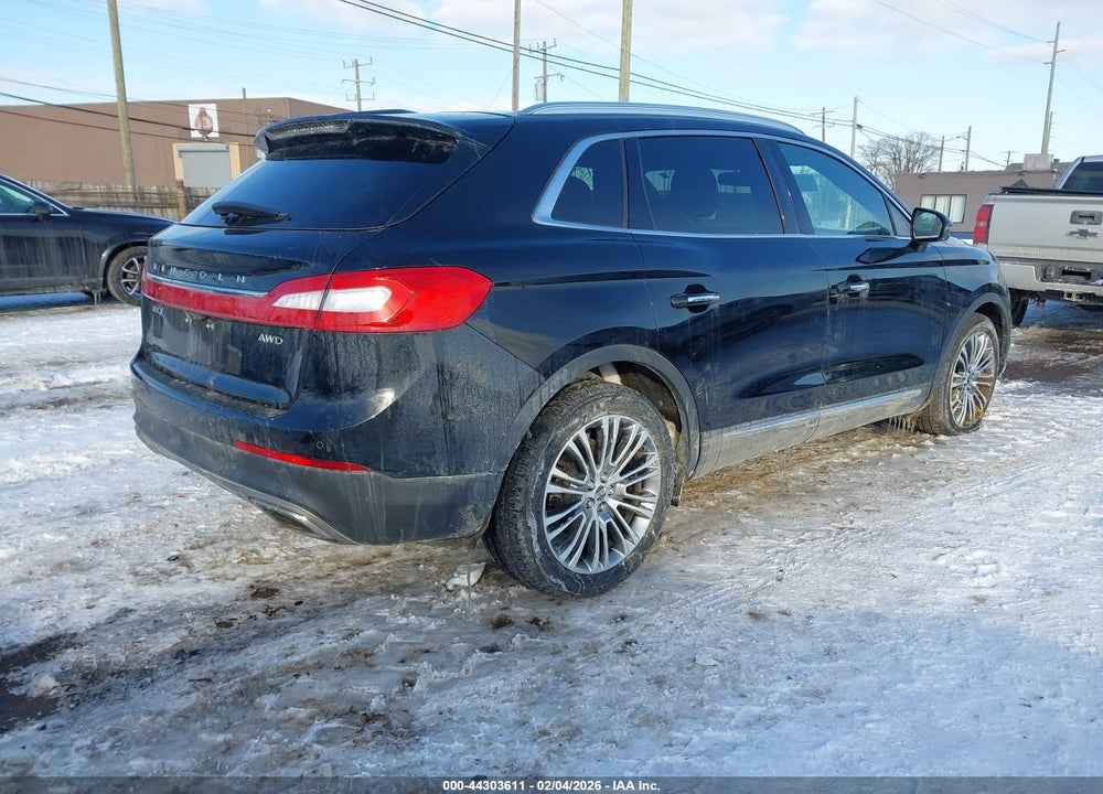 2016 LINCOLN MKX RESERVE VIN: 2LMTJ8LR3GBL74663
