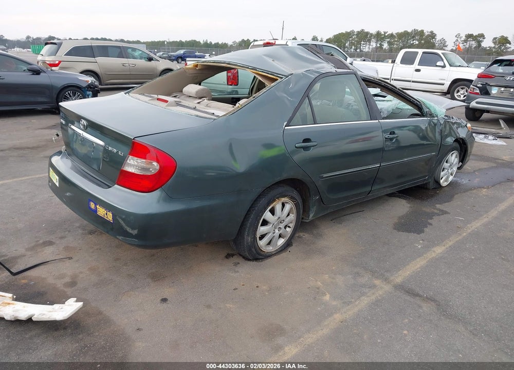 2002 TOYOTA CAMRY XLE VIN: 4T1BE30K82U521634