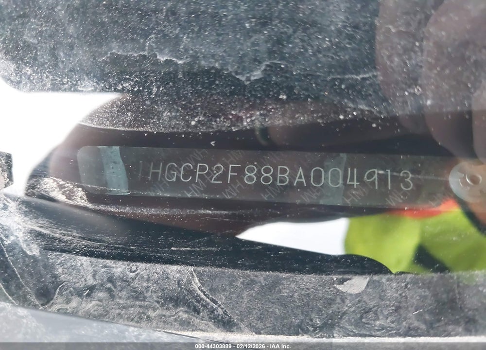 2011 HONDA ACCORD 2.4 EX-L VIN: 1HGCP2F88BA004913