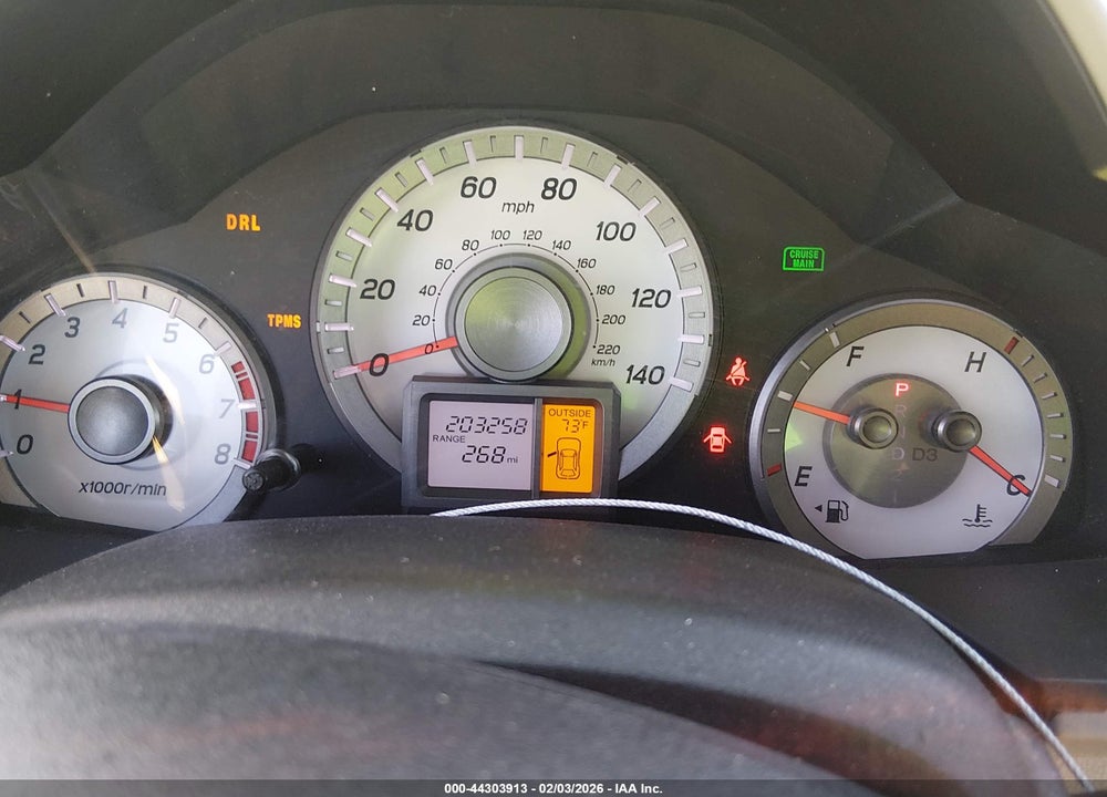 2013 HONDA PILOT EX-L VIN: 5FNYF3H66DB020367