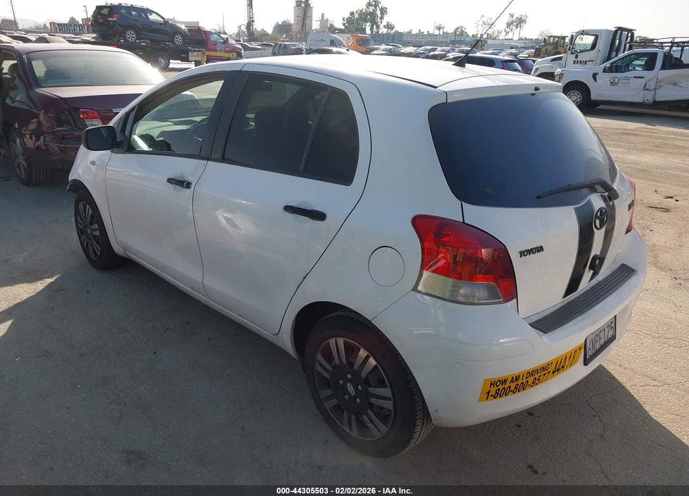 2011 TOYOTA YARIS VIN: JTDKT4K38B5328366