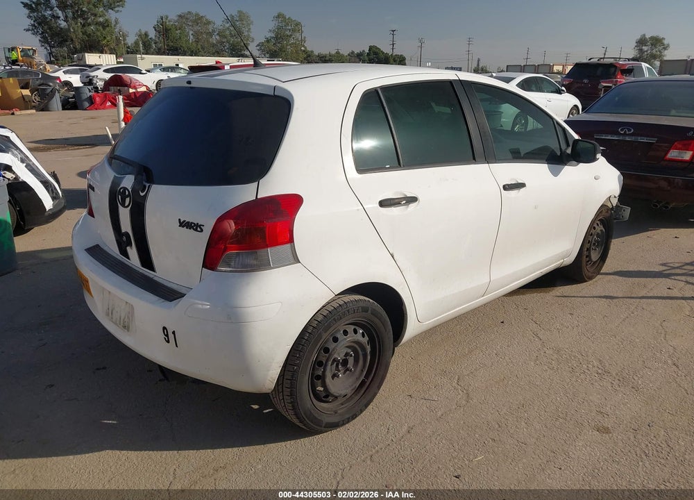 2011 TOYOTA YARIS VIN: JTDKT4K38B5328366