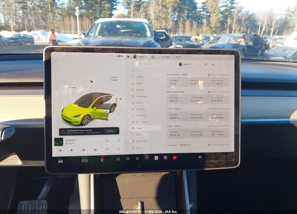 2020 TESLA MODEL Y LONG RANGE DUAL MOTOR ALL-WHEEL DRIVE VIN: 5YJYGDEEXLF037010